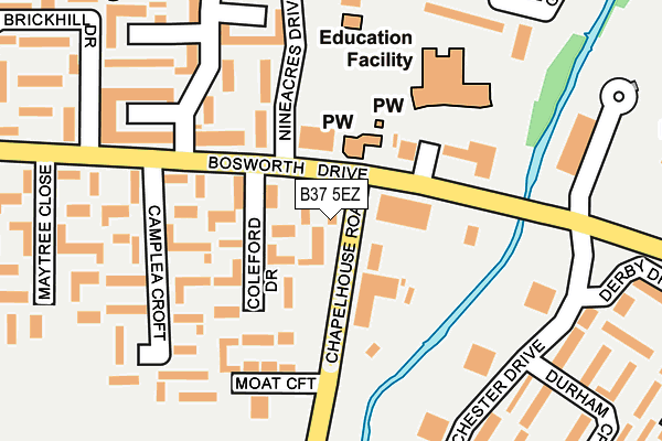 B37 5EZ map - OS OpenMap – Local (Ordnance Survey) B37 5EZ map - OS OpenMap – Local (Ordnance Survey)