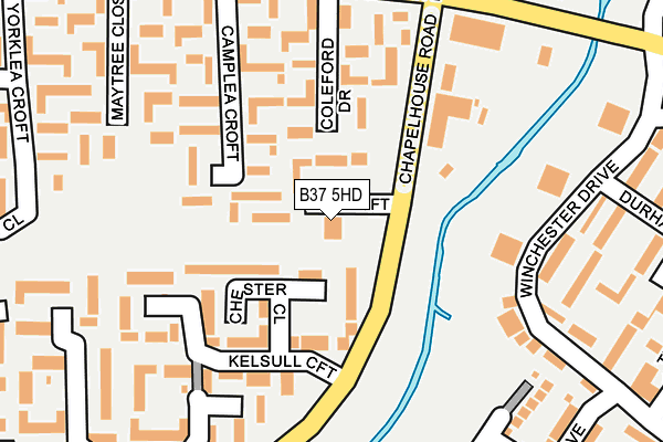 B37 5HD map - OS OpenMap – Local (Ordnance Survey) B37 5HD map - OS OpenMap – Local (Ordnance Survey)