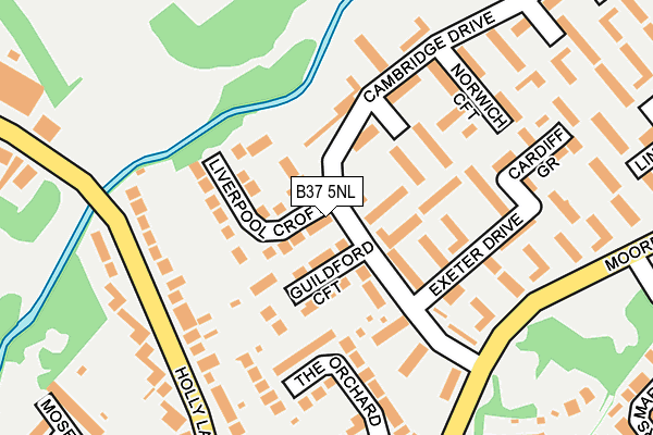 B37 5NL map - OS OpenMap – Local (Ordnance Survey) B37 5NL map - OS OpenMap – Local (Ordnance Survey)