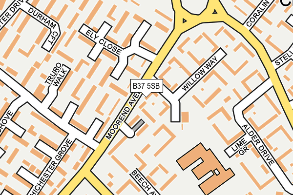 B37 5SB map - OS OpenMap – Local (Ordnance Survey) B37 5SB map - OS OpenMap – Local (Ordnance Survey)