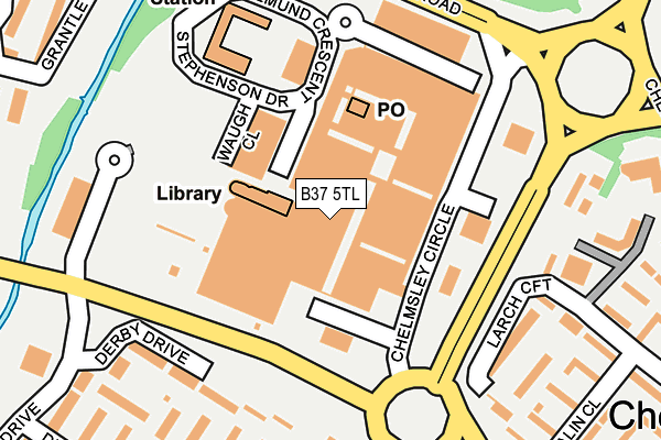 B37 5TL map - OS OpenMap – Local (Ordnance Survey) B37 5TL map - OS OpenMap – Local (Ordnance Survey)