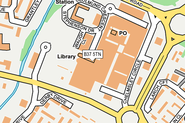 B37 5TN map - OS OpenMap – Local (Ordnance Survey) B37 5TN map - OS OpenMap – Local (Ordnance Survey)