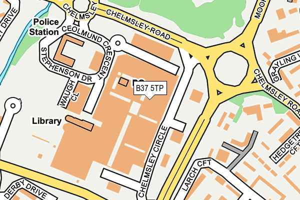 B37 5TP map - OS OpenMap – Local (Ordnance Survey) B37 5TP map - OS OpenMap – Local (Ordnance Survey)