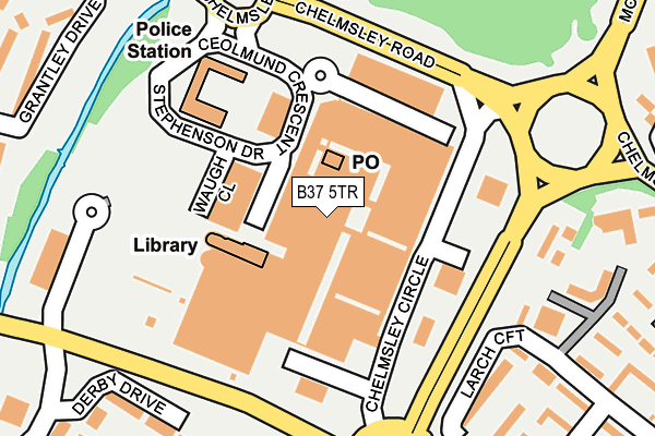 B37 5TR map - OS OpenMap – Local (Ordnance Survey) B37 5TR map - OS OpenMap – Local (Ordnance Survey)