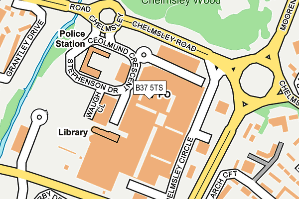 B37 5TS map - OS OpenMap – Local (Ordnance Survey) B37 5TS map - OS OpenMap – Local (Ordnance Survey)