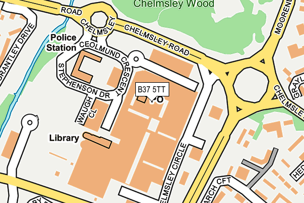 B37 5TT map - OS OpenMap – Local (Ordnance Survey) B37 5TT map - OS OpenMap – Local (Ordnance Survey)