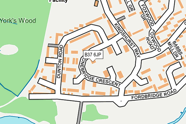 B37 6JP map - OS OpenMap – Local (Ordnance Survey) B37 6JP map - OS OpenMap – Local (Ordnance Survey)