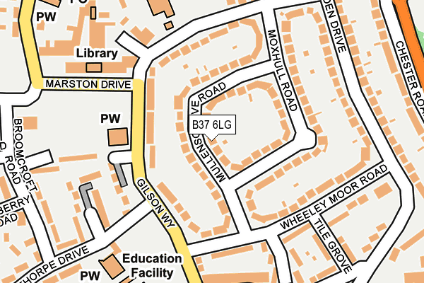 B37 6LG map - OS OpenMap – Local (Ordnance Survey) B37 6LG map - OS OpenMap – Local (Ordnance Survey)