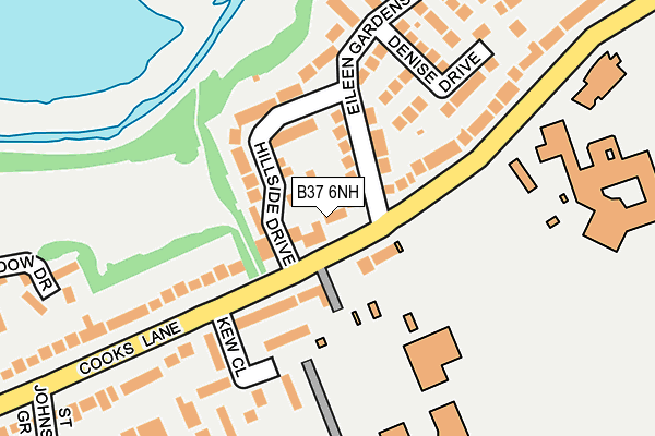 B37 6NH map - OS OpenMap – Local (Ordnance Survey) B37 6NH map - OS OpenMap – Local (Ordnance Survey)