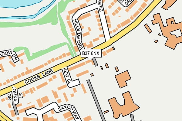 B37 6NX map - OS OpenMap – Local (Ordnance Survey) B37 6NX map - OS OpenMap – Local (Ordnance Survey)