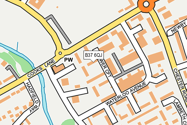 B37 6QJ map - OS OpenMap – Local (Ordnance Survey) B37 6QJ map - OS OpenMap – Local (Ordnance Survey)