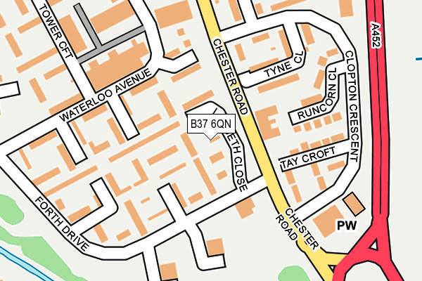 B37 6QN map - OS OpenMap – Local (Ordnance Survey) B37 6QN map - OS OpenMap – Local (Ordnance Survey)