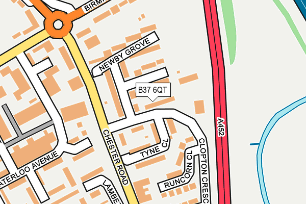 B37 6QT map - OS OpenMap – Local (Ordnance Survey) B37 6QT map - OS OpenMap – Local (Ordnance Survey)