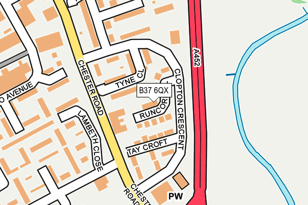 B37 6QX map - OS OpenMap – Local (Ordnance Survey) B37 6QX map - OS OpenMap – Local (Ordnance Survey)