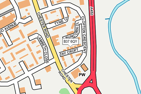 B37 6QY map - OS OpenMap – Local (Ordnance Survey) B37 6QY map - OS OpenMap – Local (Ordnance Survey)