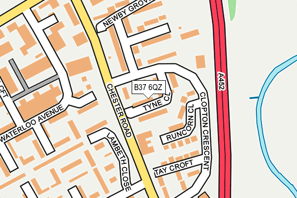 B37 6QZ map - OS OpenMap – Local (Ordnance Survey) B37 6QZ map - OS OpenMap – Local (Ordnance Survey)