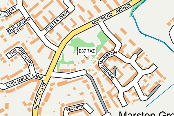 B37 7AZ map - OS OpenMap – Local (Ordnance Survey) B37 7AZ map - OS OpenMap – Local (Ordnance Survey)