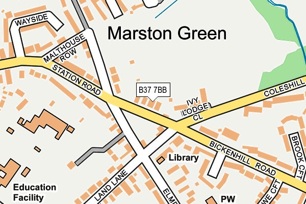 B37 7BB map - OS OpenMap – Local (Ordnance Survey) B37 7BB map - OS OpenMap – Local (Ordnance Survey)
