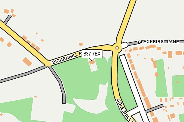 B37 7EX map - OS OpenMap – Local (Ordnance Survey) B37 7EX map - OS OpenMap – Local (Ordnance Survey)
