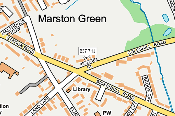 B37 7HJ map - OS OpenMap – Local (Ordnance Survey) B37 7HJ map - OS OpenMap – Local (Ordnance Survey)