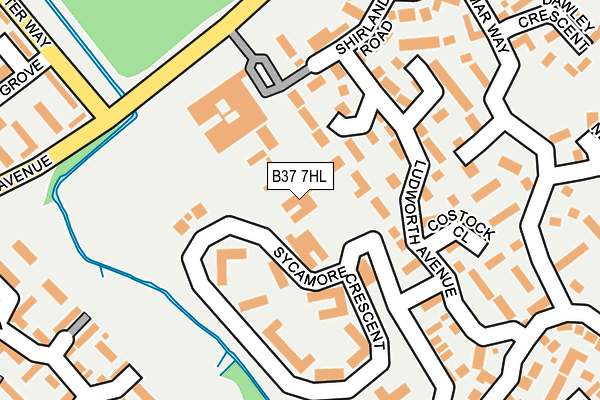 B37 7HL map - OS OpenMap – Local (Ordnance Survey) B37 7HL map - OS OpenMap – Local (Ordnance Survey)