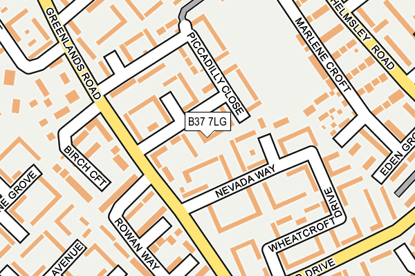 B37 7LG map - OS OpenMap – Local (Ordnance Survey) B37 7LG map - OS OpenMap – Local (Ordnance Survey)