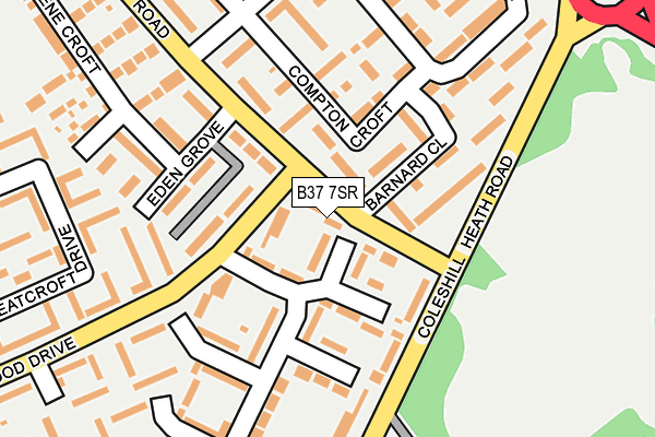 B37 7SR map - OS OpenMap – Local (Ordnance Survey) B37 7SR map - OS OpenMap – Local (Ordnance Survey)