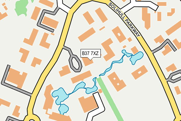 B37 7XZ map - OS OpenMap – Local (Ordnance Survey) B37 7XZ map - OS OpenMap – Local (Ordnance Survey)