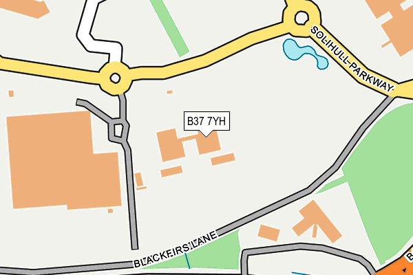 B37 7YH map - OS OpenMap – Local (Ordnance Survey) B37 7YH map - OS OpenMap – Local (Ordnance Survey)