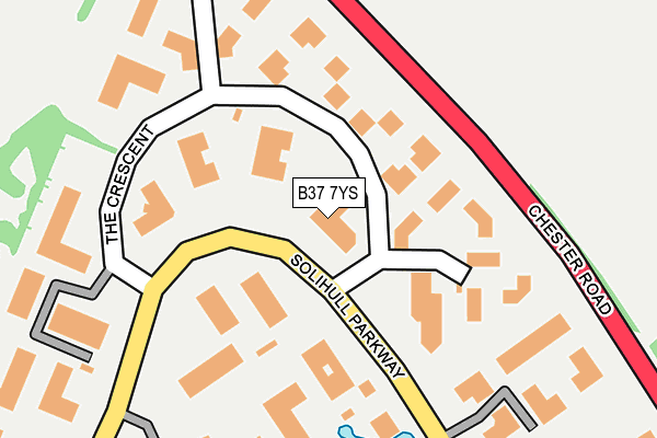 B37 7YS map - OS OpenMap – Local (Ordnance Survey) B37 7YS map - OS OpenMap – Local (Ordnance Survey)