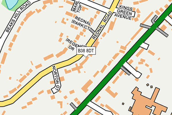B38 8DT map - OS OpenMap – Local (Ordnance Survey) B38 8DT map - OS OpenMap – Local (Ordnance Survey)