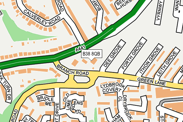 B38 8QB map - OS OpenMap – Local (Ordnance Survey) B38 8QB map - OS OpenMap – Local (Ordnance Survey)