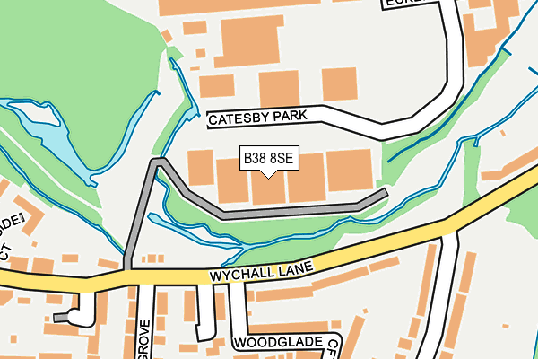 B38 8SE map - OS OpenMap – Local (Ordnance Survey) B38 8SE map - OS OpenMap – Local (Ordnance Survey)