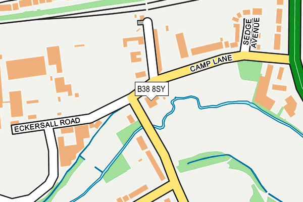 B38 8SY map - OS OpenMap – Local (Ordnance Survey) B38 8SY map - OS OpenMap – Local (Ordnance Survey)