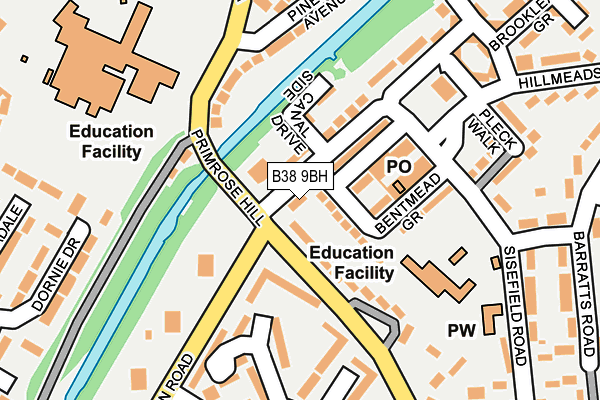 B38 9BH map - OS OpenMap – Local (Ordnance Survey) B38 9BH map - OS OpenMap – Local (Ordnance Survey)