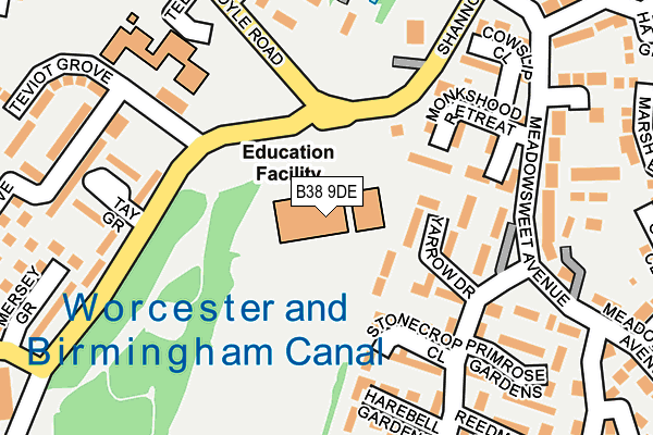 B38 9DE map - OS OpenMap – Local (Ordnance Survey) B38 9DE map - OS OpenMap – Local (Ordnance Survey)