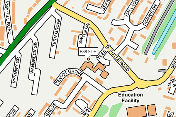 B38 9DH map - OS OpenMap – Local (Ordnance Survey) B38 9DH map - OS OpenMap – Local (Ordnance Survey)