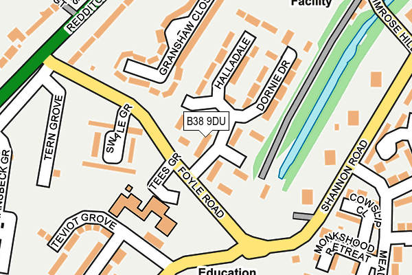 B38 9DU map - OS OpenMap – Local (Ordnance Survey) B38 9DU map - OS OpenMap – Local (Ordnance Survey)