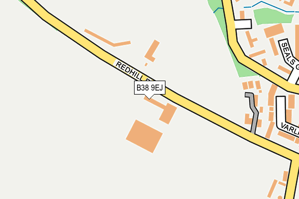 B38 9EJ map - OS OpenMap – Local (Ordnance Survey) B38 9EJ map - OS OpenMap – Local (Ordnance Survey)