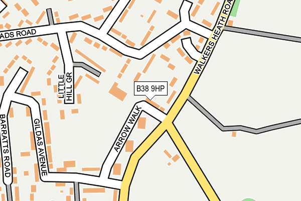 B38 9HP map - OS OpenMap – Local (Ordnance Survey) B38 9HP map - OS OpenMap – Local (Ordnance Survey)