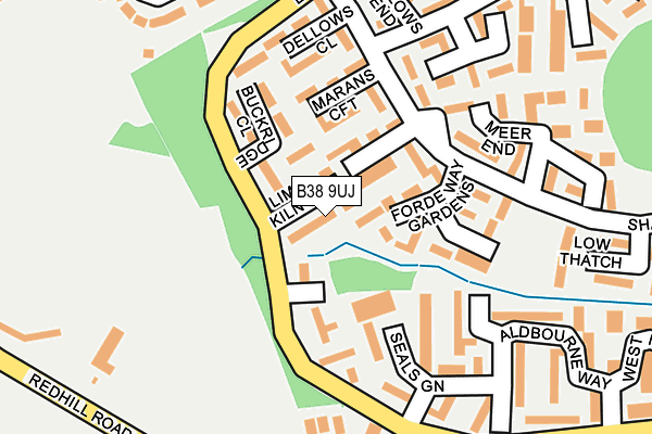 B38 9UJ map - OS OpenMap – Local (Ordnance Survey) B38 9UJ map - OS OpenMap – Local (Ordnance Survey)