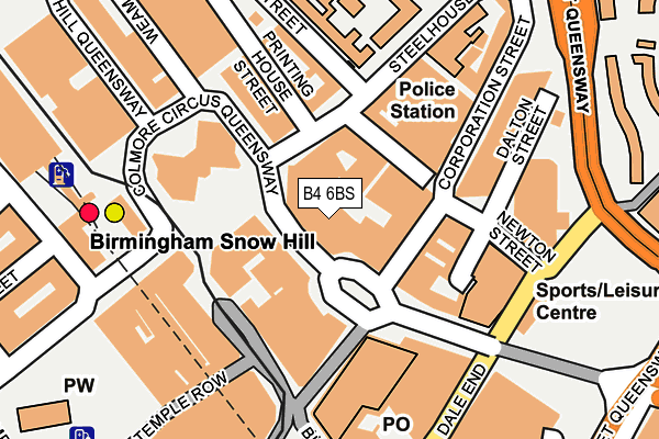 B4 6BS map - OS OpenMap – Local (Ordnance Survey) B4 6BS map - OS OpenMap – Local (Ordnance Survey)