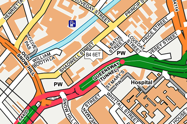 B4 6ET map - OS OpenMap – Local (Ordnance Survey) B4 6ET map - OS OpenMap – Local (Ordnance Survey)