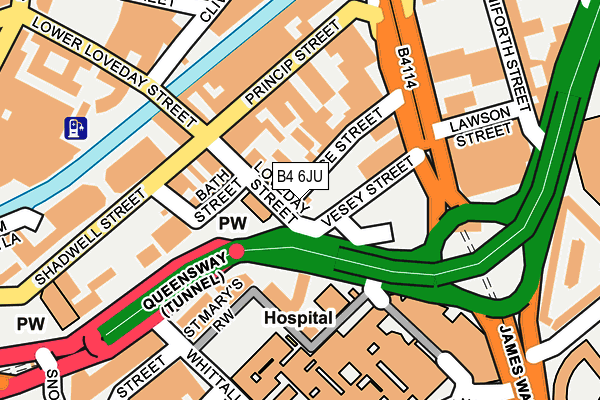 B4 6JU map - OS OpenMap – Local (Ordnance Survey) B4 6JU map - OS OpenMap – Local (Ordnance Survey)