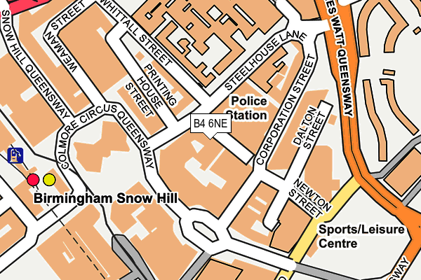 B4 6NE map - OS OpenMap – Local (Ordnance Survey) B4 6NE map - OS OpenMap – Local (Ordnance Survey)