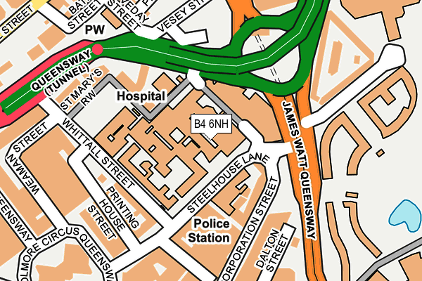 B4 6NH map - OS OpenMap – Local (Ordnance Survey) B4 6NH map - OS OpenMap – Local (Ordnance Survey)