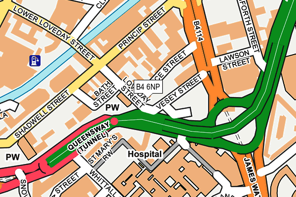 B4 6NP map - OS OpenMap – Local (Ordnance Survey) B4 6NP map - OS OpenMap – Local (Ordnance Survey)