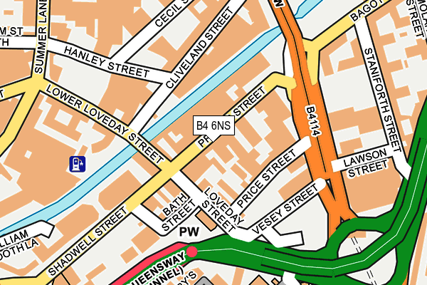 B4 6NS map - OS OpenMap – Local (Ordnance Survey) B4 6NS map - OS OpenMap – Local (Ordnance Survey)