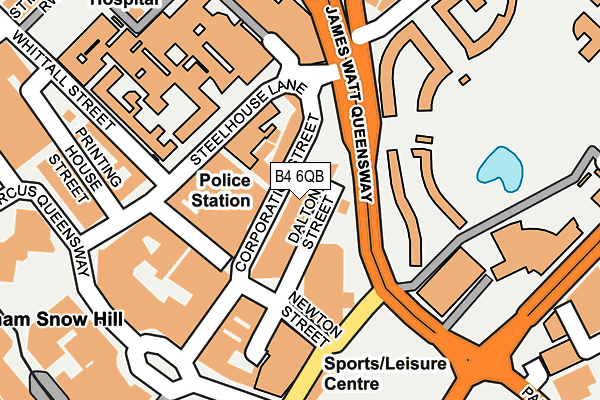 B4 6QB map - OS OpenMap – Local (Ordnance Survey) B4 6QB map - OS OpenMap – Local (Ordnance Survey)