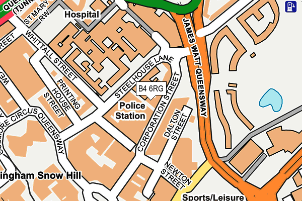 B4 6RG map - OS OpenMap – Local (Ordnance Survey) B4 6RG map - OS OpenMap – Local (Ordnance Survey)